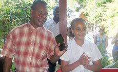 Felix Henderson, left and Louise Aarons