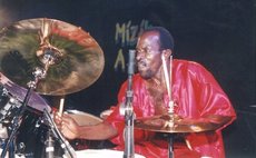 Professor Oils on his drums