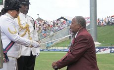 Sir Andy Roberts is knighted