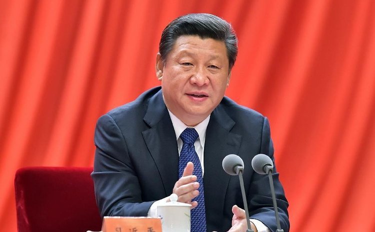    Chinese President Xi Jinping delivers speech at the fifth plenary session of the 18th CPC Central Commission for Discipline Inspection (CCDI) in Beijing, capital of China, Jan. 13, 2015. 