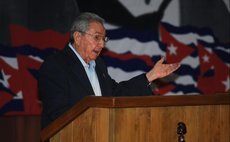 Cuba's President Raul Castro, makes a keynote address at the opening of the Seventh Congress of Cuba's Communist Party (PCC), at the Convention Palace of Havana, capital of Cuba, on April 16, 2016. 