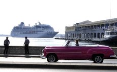 United States cruise ship Adonia arriving in Havana, Cuba, May 2, 2016