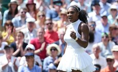 Serena Williams at Wimbledon on Saturday