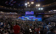 Photo taken on July 25, 2016, shows the U.S. Democratic National Convention in Philadelphia, the United States. U.S. 