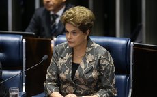 Suspended Brazilian President Dilma Rousseff attends a Senate impeachment trial in Brasilia, Brazil, on Aug. 29, 2016. 