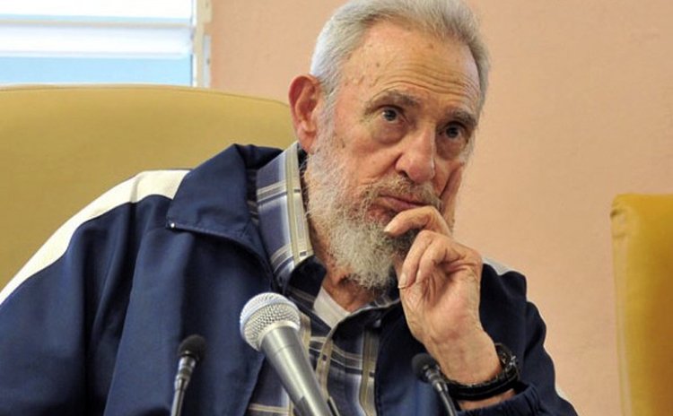 File photo taken on April 11, 2013 shows Fidel Castro attending the inauguration of a school in Havana