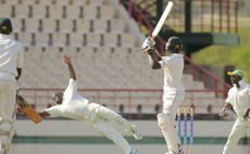 Nkrumah Bonner catches Sunil Ambris ( WICB photo)