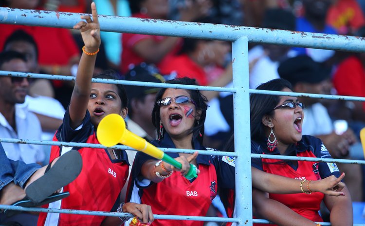 Red Force fans celebrate