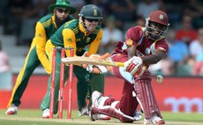 Jonathan Carter bats for West Indies