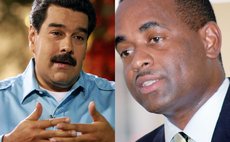 President Maduro, left, and Prime Minister Skerrit