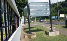Recent posting of prices of petroleum products at the NP gas station at Canefield