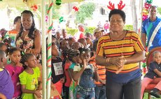 Mrs Savarin at the President's children's party