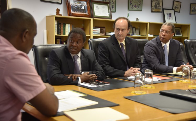IMF officials in meeting with Prime Minister Skerrit after Tropical Storm Erika