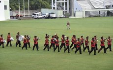 Government Band at the 2015 Independence Parade at the Windsor Park Sports Stadium