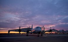 PERTH, March 26, 2014 (Xinhua) -- A plane at the Royal Australian Air Force Pearce base near Perth, Australia, March 26, 2014. 