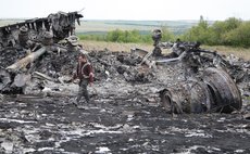 DONETSK, July 20, 2014 (Xinhua) -- Photo taken on July 20, 2014 shows the debris at the crash site of MH17 of Malaysian Airlines in Ukraine's Donetsk region