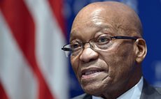 WASHINGTON D.C., Aug. 4, 2014 (Xinhua) -- South African President Jacob Zuma speaks at the National Press Club in Washington D.C., the United States, Aug. 4, 2014