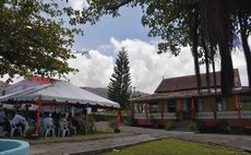 Ceremony held near the old Library building