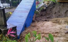 Flood Damage in South Dominica (Robert Tonge FaceBook photo)