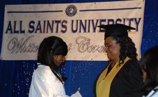 PHOTO FILE:All Saints graduation ceremony