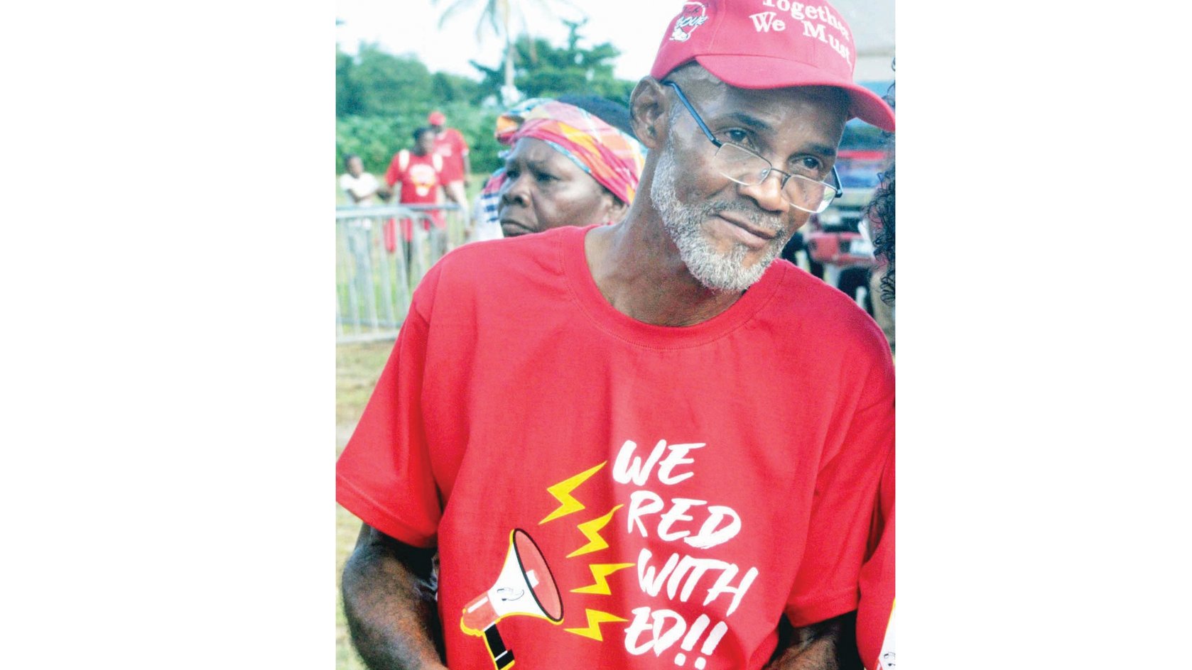 At the launching of the late Ed Registe- Amour Thomas At the launching of the late Ed Registe- Amour Thomas