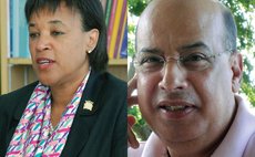 Baroness Patricia Scotland, left, and Sir Ron Sanders