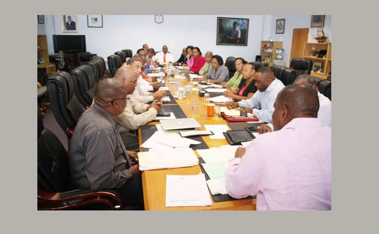 A Skerrit administration cabinet meeting