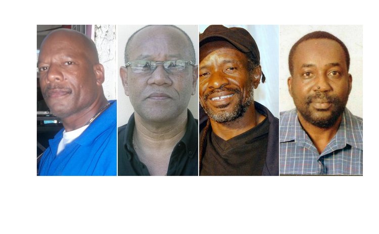 Calypso writers Jerry Llyod, Tim Durand, Pat Aaron and Ian Jackson
