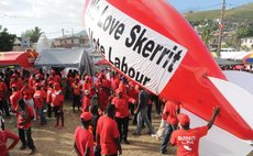 Campaign balloon at DLP Rally St. Joseph