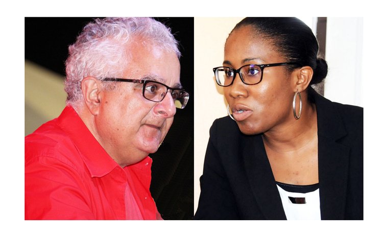 Two Dominican lawyers: Tony Astaphan and Cara Shillingford