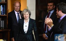  Home SecretaryTheresa May launches her leadership campaign in London, Britain, June 30, 2016. 