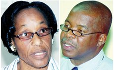 Celia Nicholas (DAT) left and Thomas Letang (DPSU)