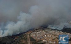 Major fire in Canadian district