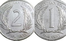 ECCB two and one cents coins
