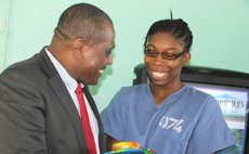 Corbette receives gift from female inmate 074