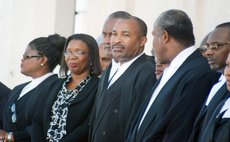 Glen Ducreay,front row third from left, at the opening of law year