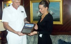 Ship captain accepts gift from agent, H.H.V. Whitchurch