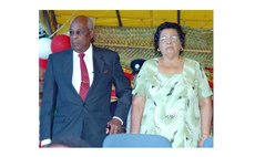 At the 2006 Independence Parade, Cybil and Frank Baron