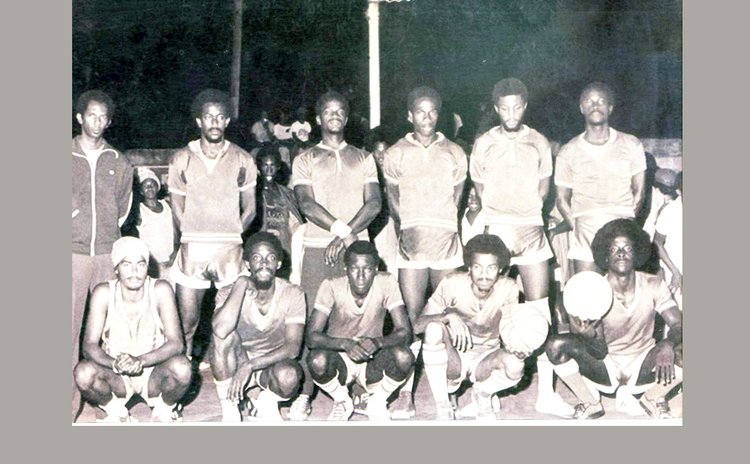 Dominica's Team- Winners of the 2nd Windward Island's basketball tournament, 1976