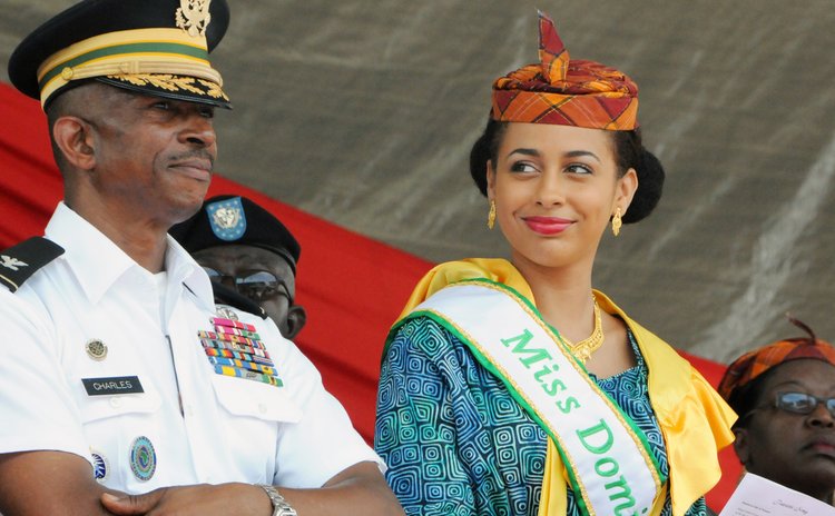 You wish you were the Colonel? Me too! Miss Dominica and Colonel Eddy Charles of St Thomas at the Rally