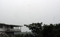 Grey skys at 4.pm at Canefield on Friday August 1 as Dominicans wait for Bertha 