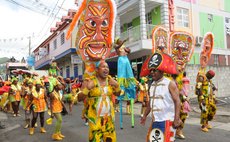 Carnival Band parade in Roseau, Carnival 2016