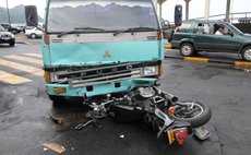 Accident in Roseau: Bike crushed by truck