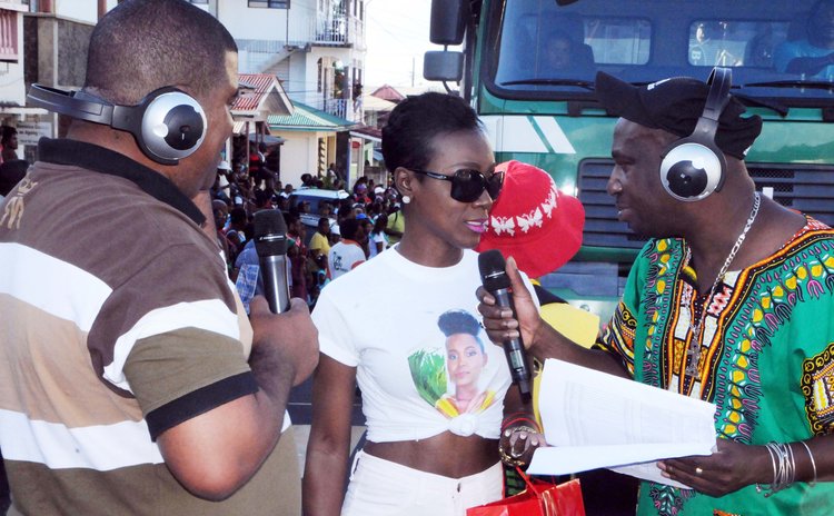 DDS broadcast crew speaks to Kamala Jno Baptiste