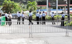 Police surround Parliament Building as the House of Assembly votes Charles Savarin as Dominica's new President