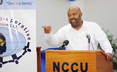 NCCU President Dexter Ducreay as he announces new NCCU initiative