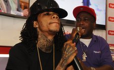 Alkaline and Wadix Charles at DIGICEL meet and greet