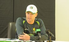 Australian captain Michael Clarke at press conference after the match