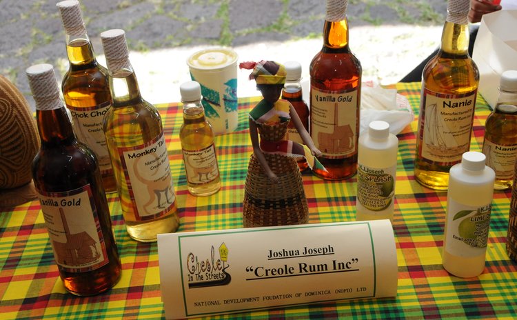 Good Dominican rum on display at Creole in the Street mini expo