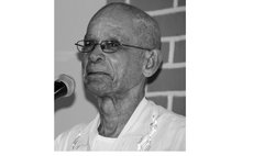 Black and white photo of the late Fr Clement Jolly